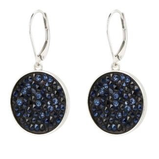 Sidabriniai auskarai su Swarovski kristalais