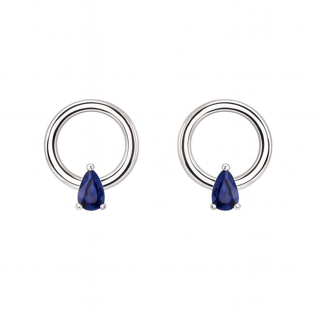 Sidabriniai auskarai su Cirkoniu