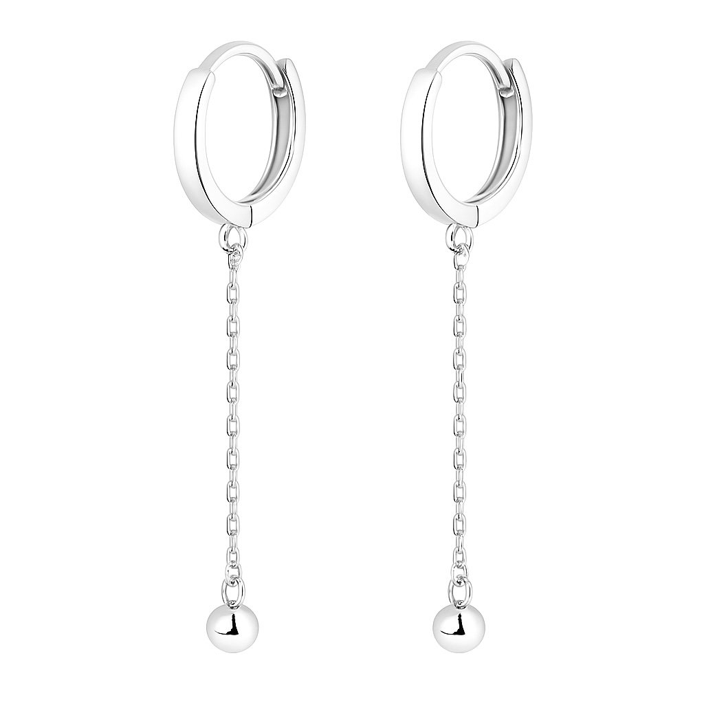 Sidabriniai auskarai su Burbuliuku