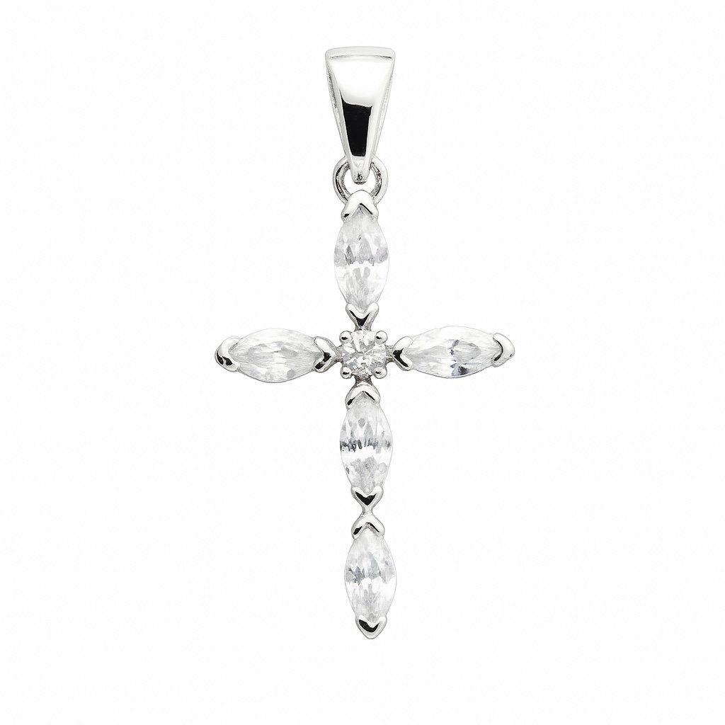 Sidabrinis kryželis su Cirkoniu