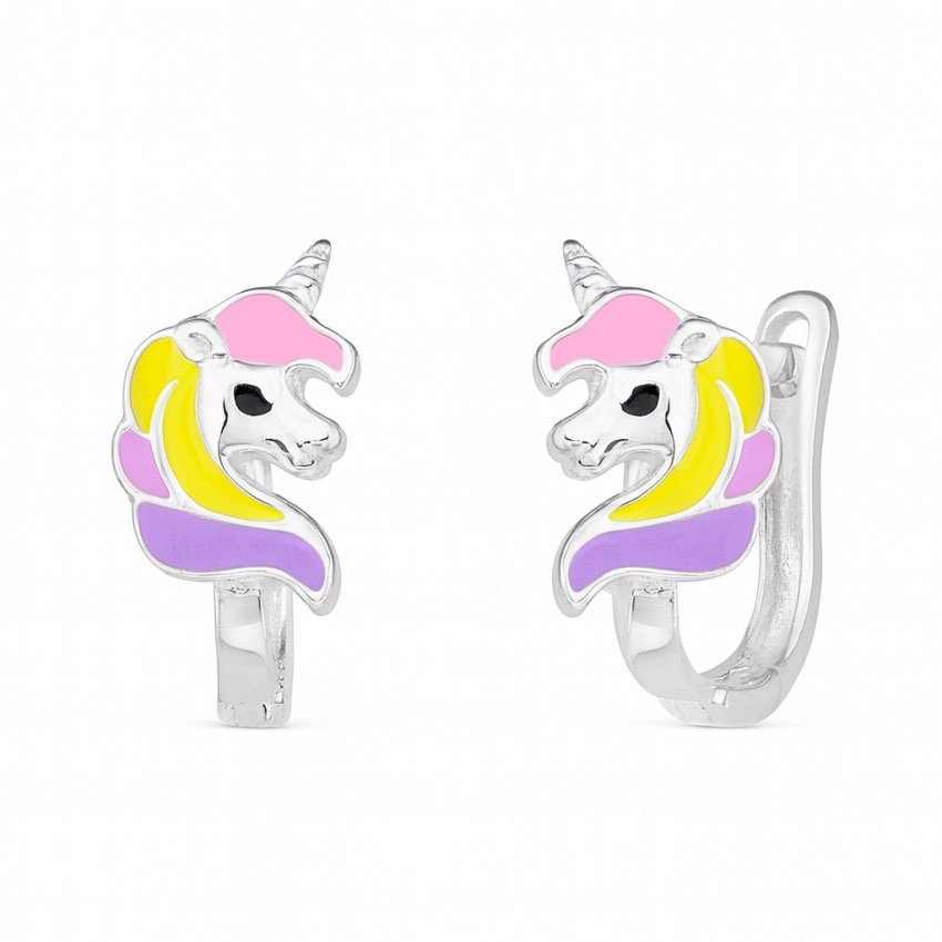 Sidabriniai auskarai Vienaragiai