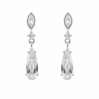 Sidabriniai auskarai su Cirkoniu