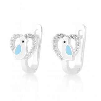 Sidabriniai auskarai Paukštukai