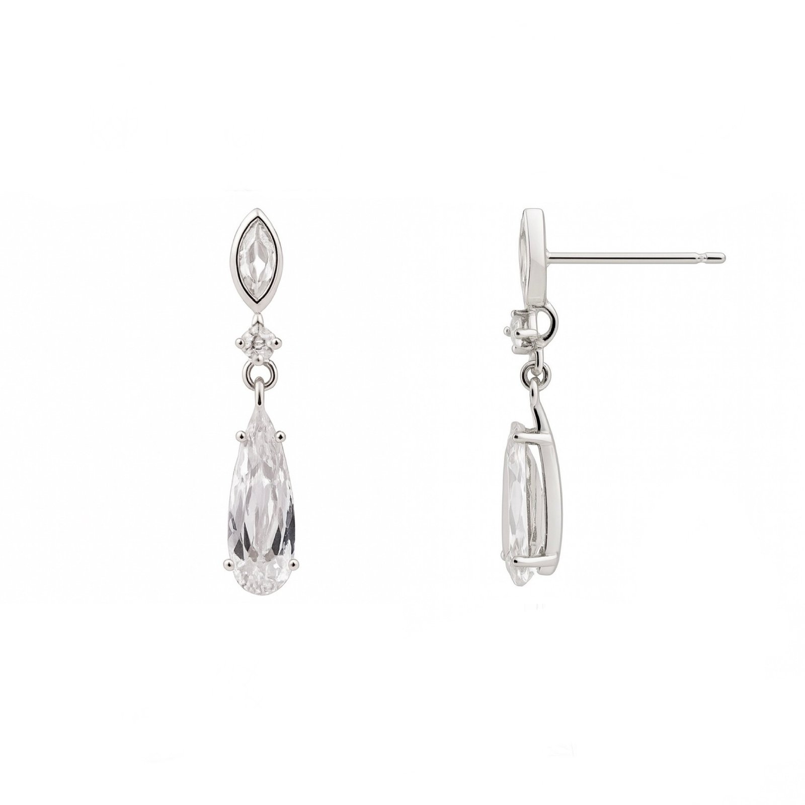 Sidabriniai auskarai su Cirkoniu