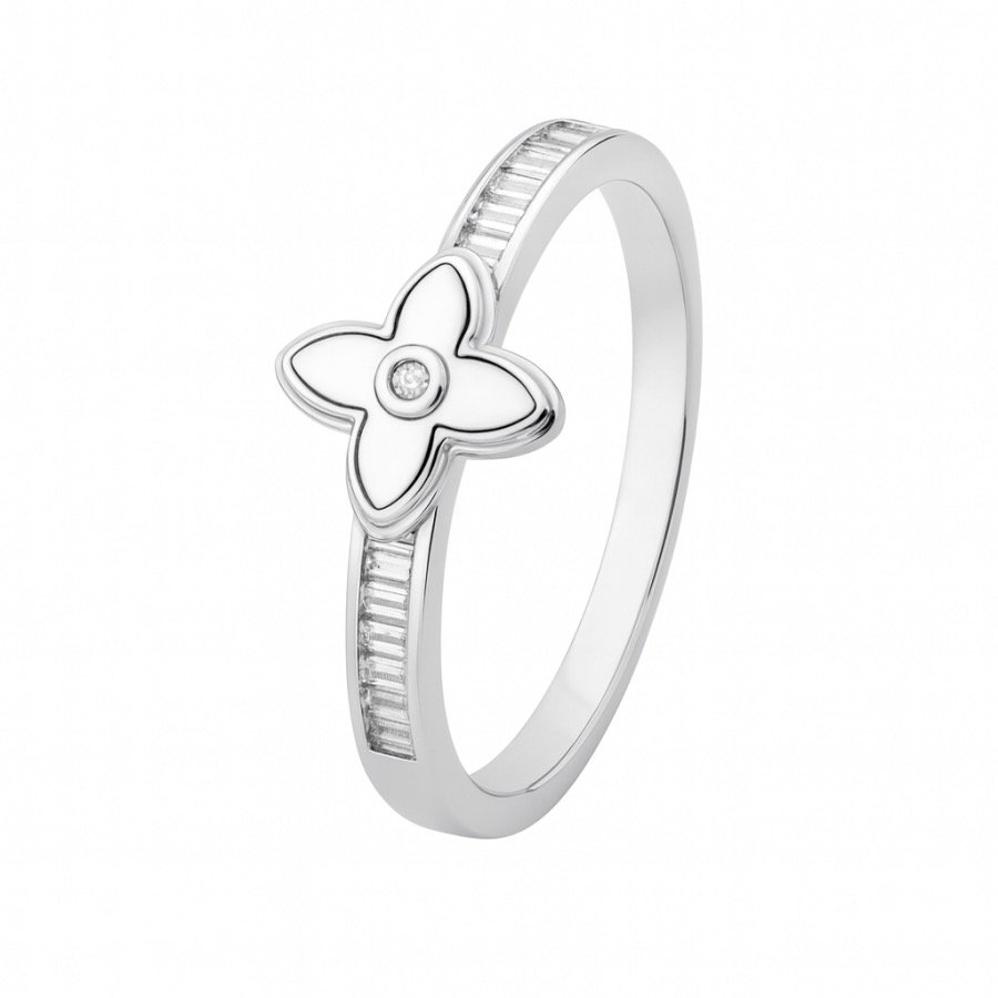 Sidabrinis žiedas Dobilas