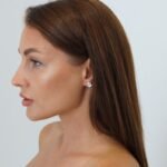 Sidabriniai auskarai Dobilai