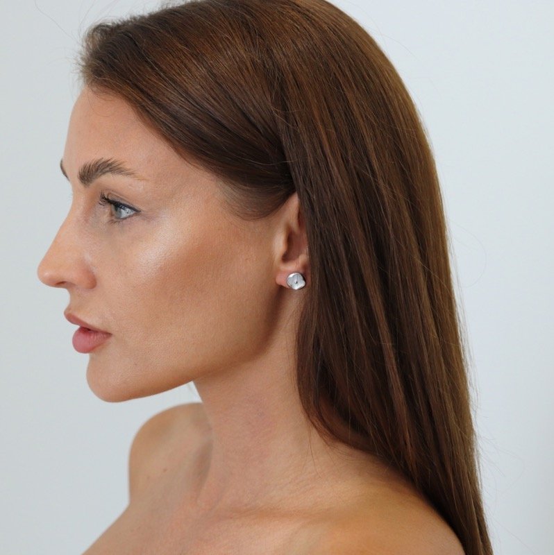 Sidabriniai auskarai Dobilai