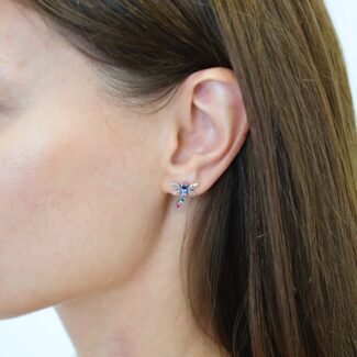 Sidabriniai auskarai Laumžirgiai