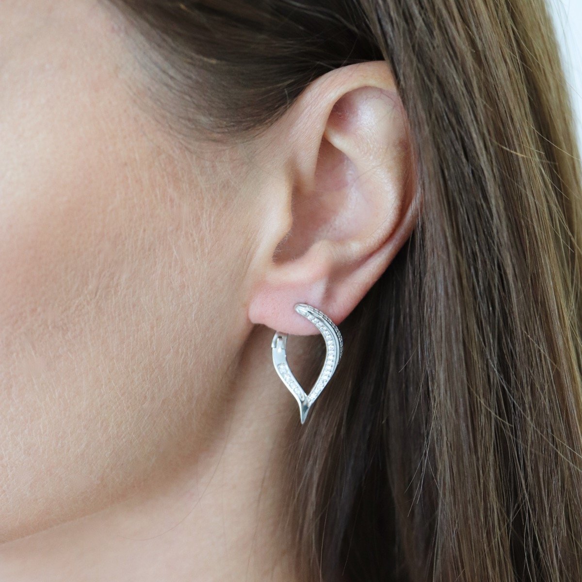 Sidabriniai auskarai su Cirkoniu