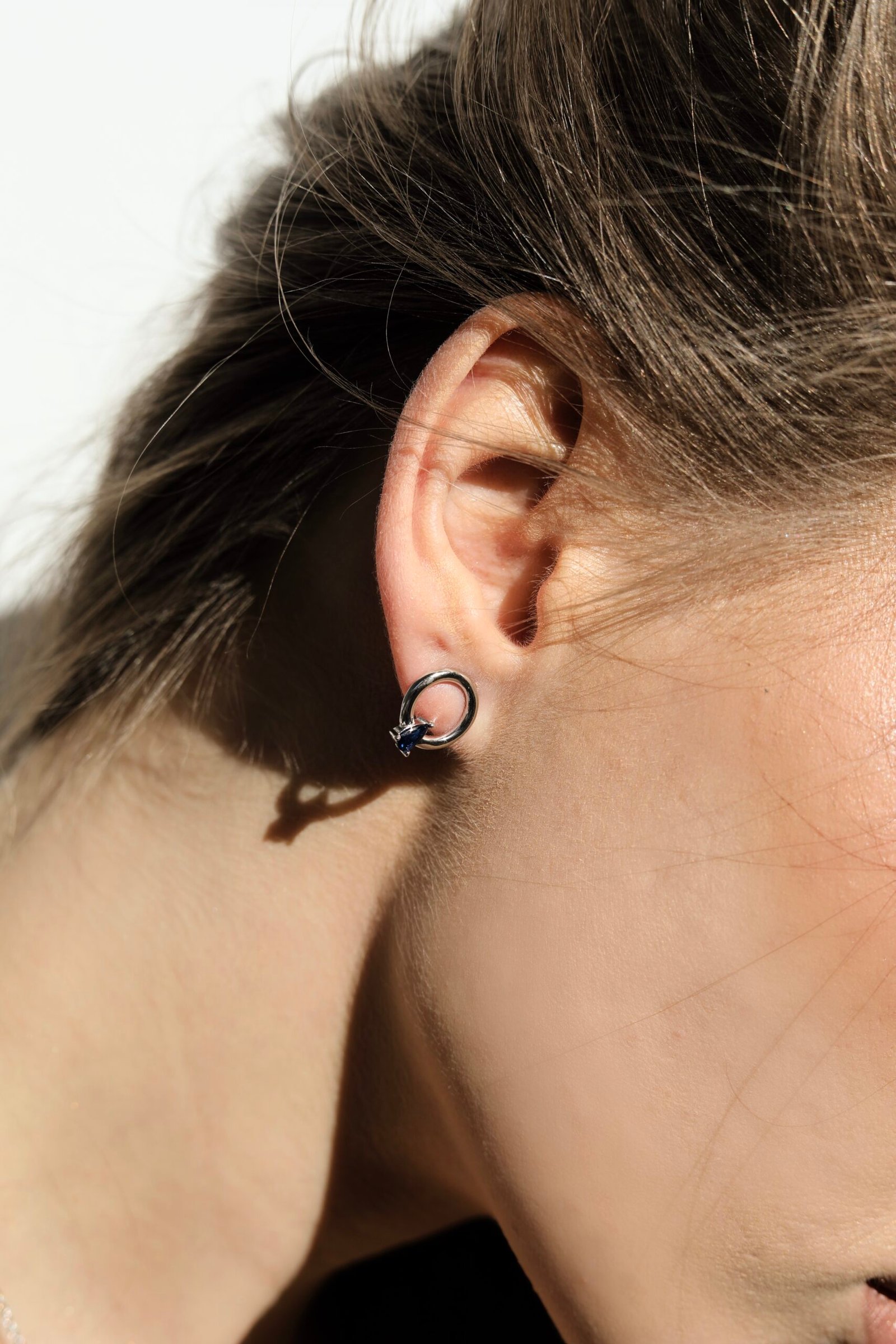 Sidabriniai auskarai su Cirkoniu