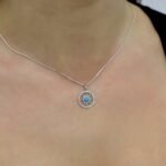 Sidabrinis pakabukas Saulė