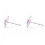 Sidabriniai auskarai Gėlės