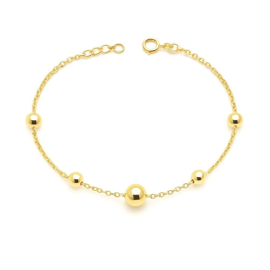 Sidabrinė paauksuota apyrankė su Burbuliukais Sidabrinė paauksuota apyrankė su Burbuliukais