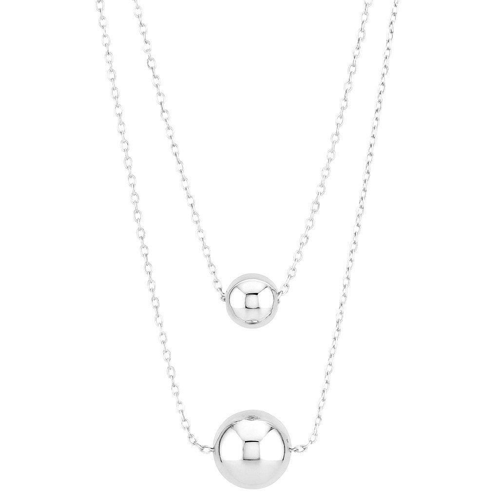 Sidabrinė grandinėlė su Burbulaisr Sidabrinė grandinėlė su Burbulais