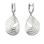 Sidabriniai masyvus auskarai