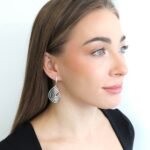 Sidabriniai masyvus auskarai