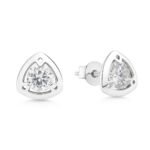 Sidabriniai auskarai su Cirkoniu