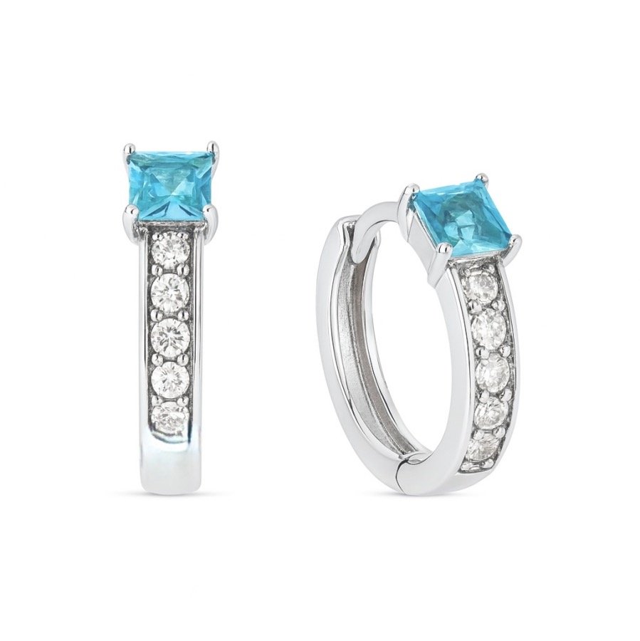 Sidabriniai auskarai su Cirkoniu