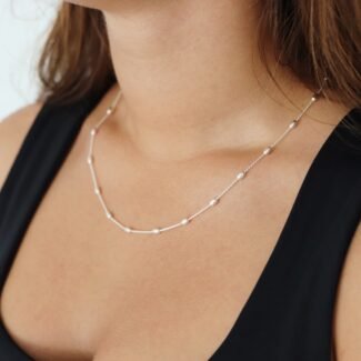 Sidabrinė grandinėlė su Burbuliukais