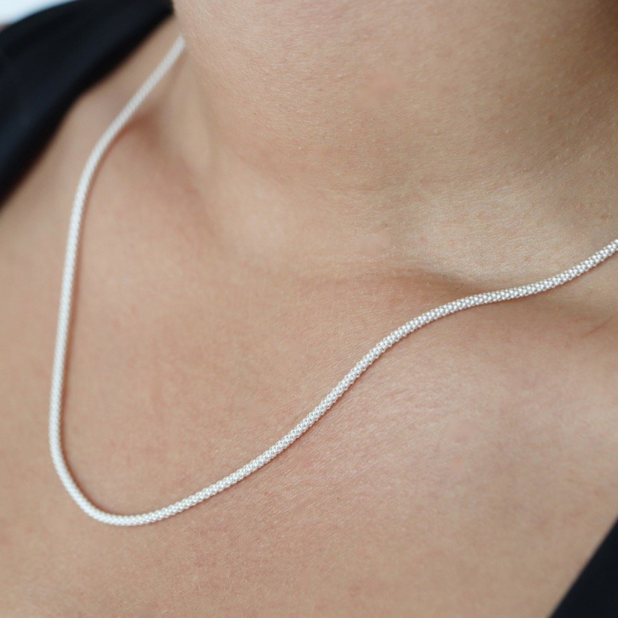 Sidabrinė grandinėlė su Burbuliukais