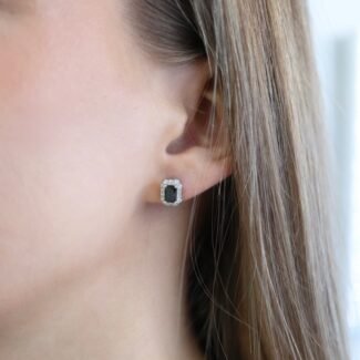 Sidabriniai auskarai su Cirkoniu