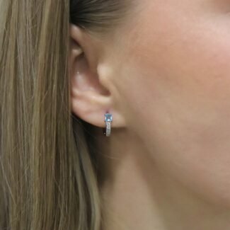 Sidabriniai auskarai su Cirkoniu