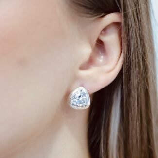 Sidabriniai auskarai su Cirkoniu