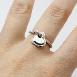 Sidabrinis žiedas Širdelė