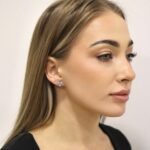 Sidabriniai auskarai Gėlės