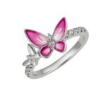 Sidabrinis žiedas Drugelis