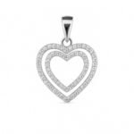 Sidabrinis pakabukas Širdelė