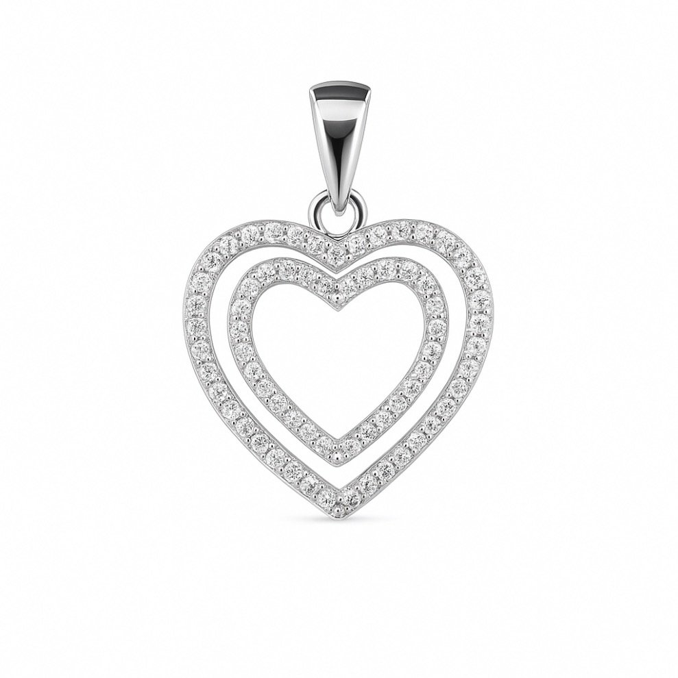 Sidabrinis pakabukas Širdelė