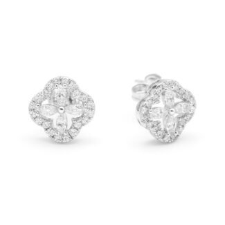 Sidabriniai auskarai su Cirkoniu