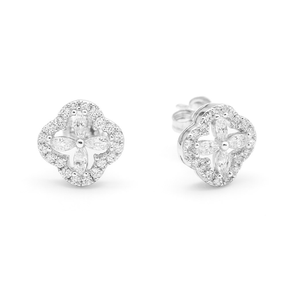 Sidabriniai auskarai su Cirkoniu