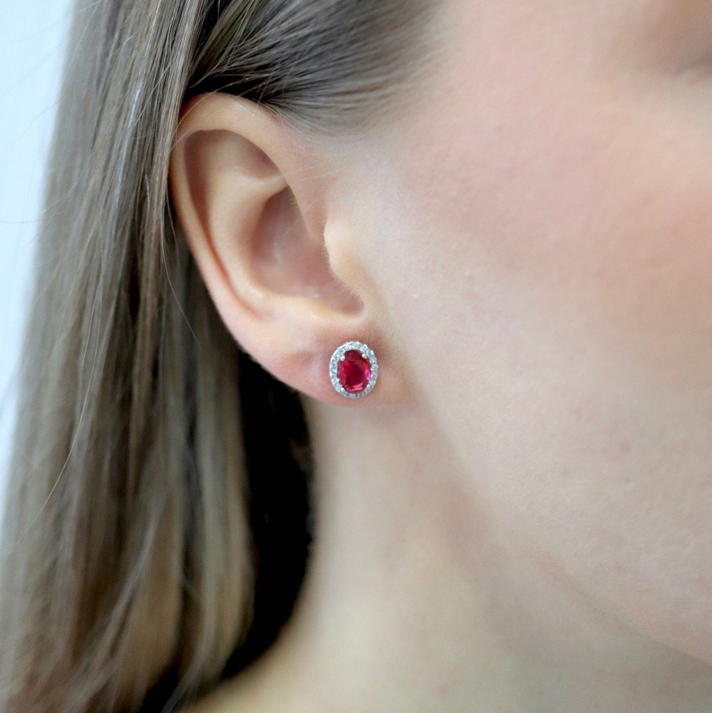 Sidabriniai auskarai su Cirkoniu