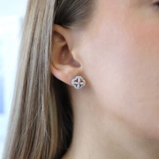 Sidabriniai auskarai su Cirkoniu