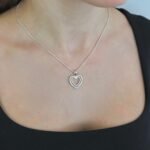 Sidabrinis pakabukas Širdelė