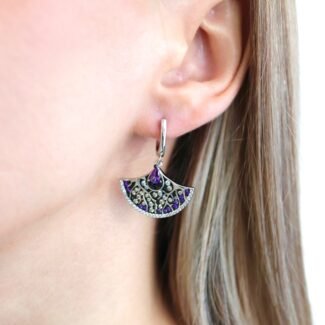 Sidabriniai auskarai su Cirkoniu