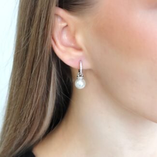 Sidabriniai auskarai su Perlu