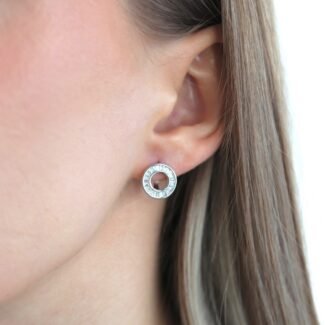 Sidabriniai auskarai su Cirkoniu