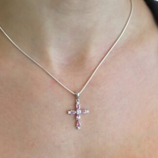 Sidabrinis kryželis su Cirkoniu