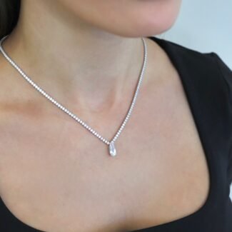 Sidabrinis Kolje su Cirkoniu