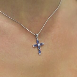 Sidabrinis kryželis su Cirkoniu