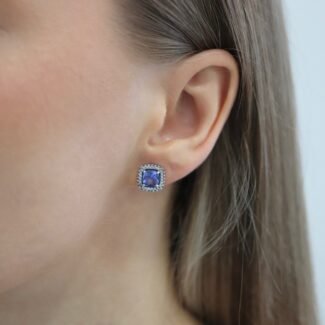 Sidabriniai auskarai su Cirkoniu