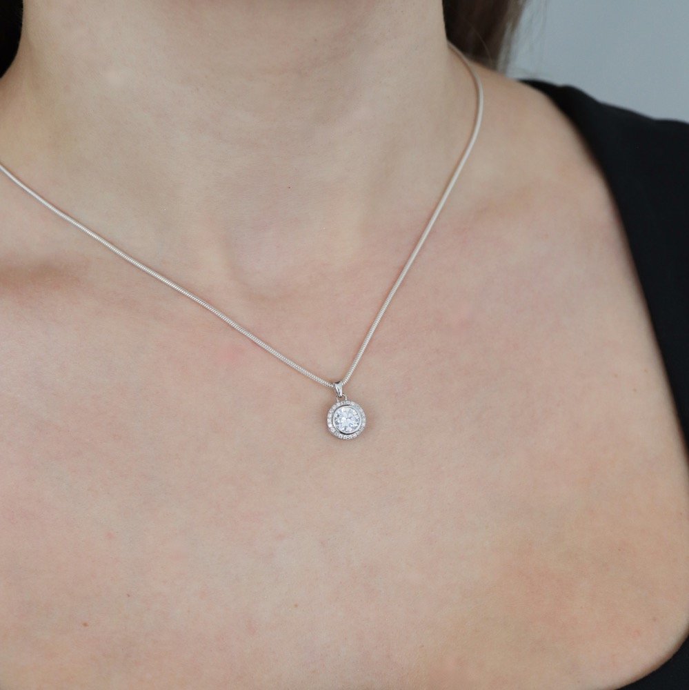 Sidabrinis pakabukas su Cirkoniu