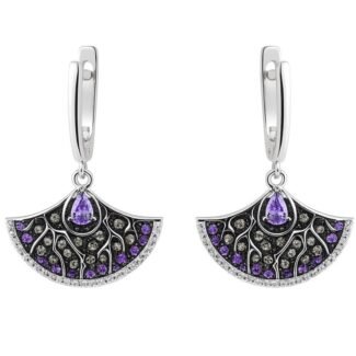 Sidabriniai auskarai su Cirkoniu