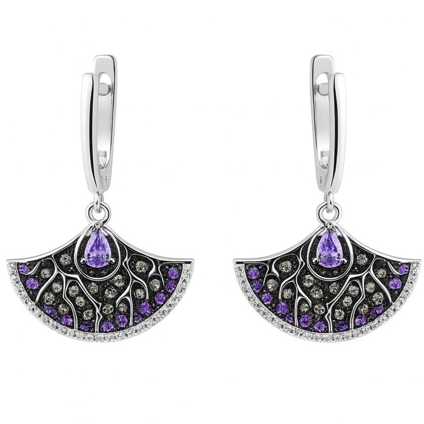 Sidabriniai auskarai su Cirkoniu