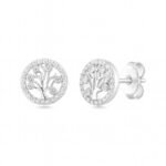 Sidabriniai auskarai Medeliai