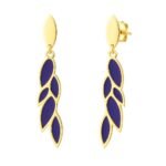 Sidabriniai paauksuoti auskarai