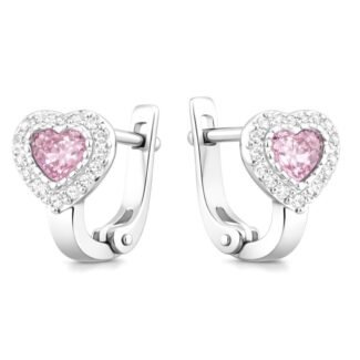 Sidabriniai auskarai Širdelės